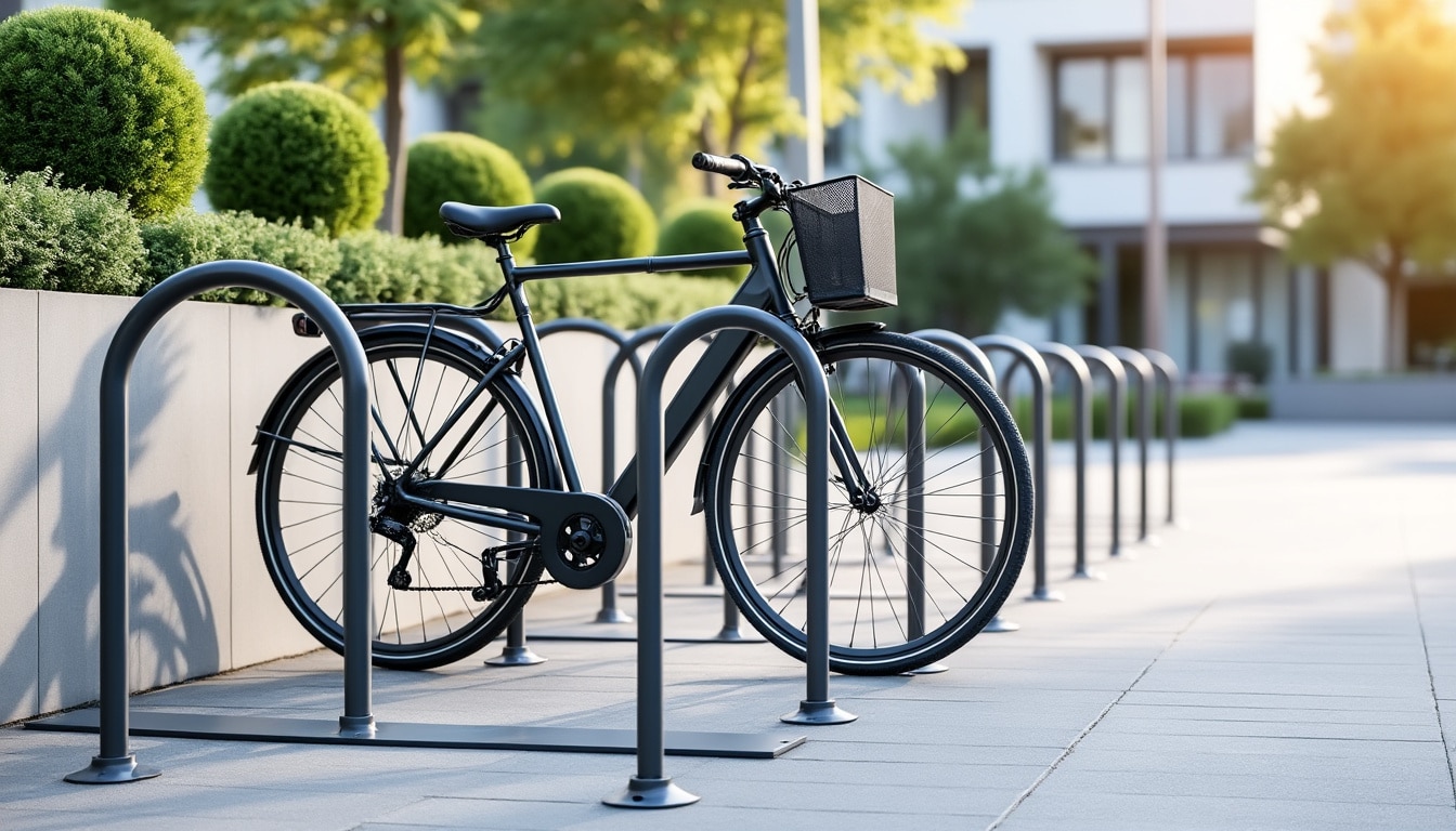 découvrez comment accueillir efficacement vos remorques vélos familiaux avec un râtelier vélo à espacement asymétrique, optimisant l'espace et facilitant le stationnement.