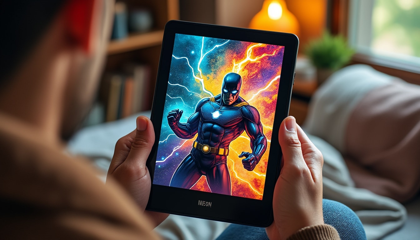 découvrez comment l'encre électronique couleur révolutionne les liseuses numériques, offrant une expérience visuelle enrichie pour les bandes dessinées.