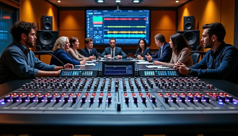 L’utilisation d’une table de mixage multipiste sécurise l’enregistrement de tables rondes complexes