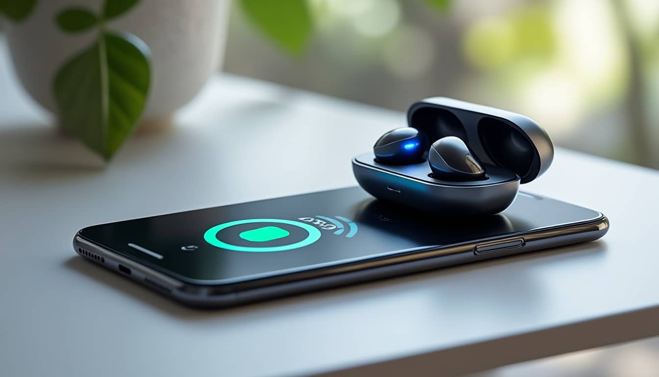 découvrez comment la recharge sans fil inversée permet de dépanner la batterie de vos écouteurs directement depuis votre smartphone, pour une utilisation prolongée sans câble.
