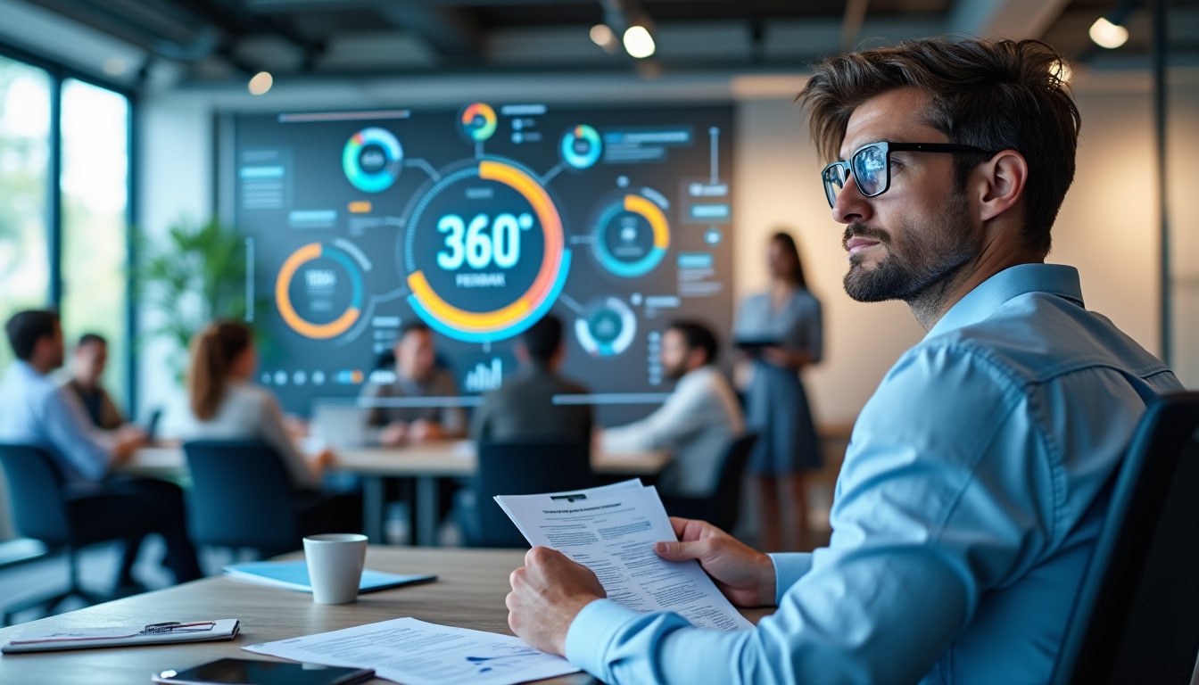 découvrez comment l'évaluation à 360 degrés permet d'identifier efficacement les lacunes en leadership chez les managers intermédiaires pour améliorer leurs compétences et performances.